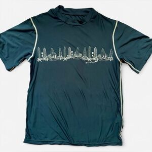 Kids Navy Speedo Rash Guard